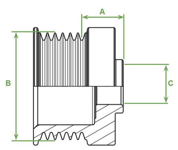 ALTERNATOR SOLID PULLEY