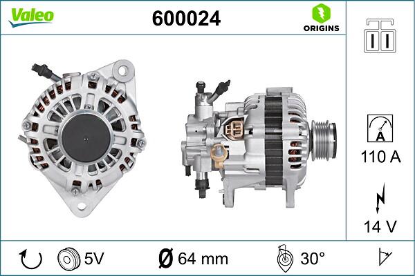 Valeo alternators part number 600024 | Valeo Service